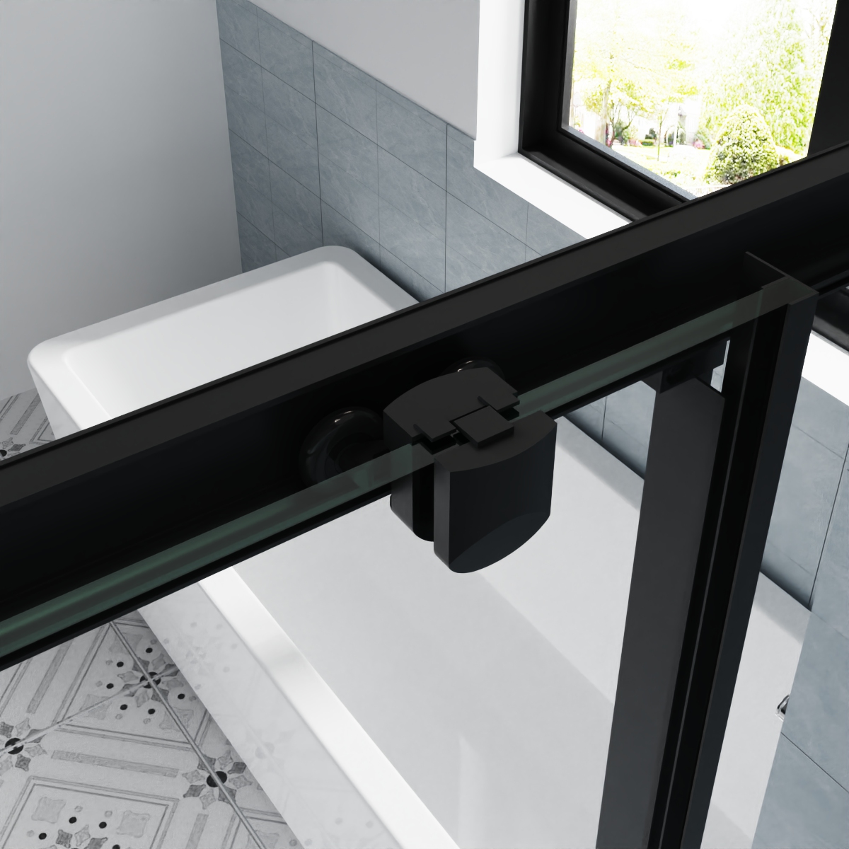 Corner Entry Shower Enclosure Walk in Cubicle Sliding Door 6mm Glass Screen - Picture 21 of 23
