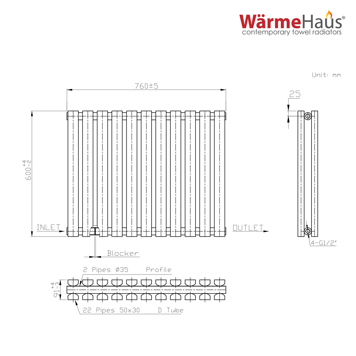 Vertical Horizontal Rectangle Flat Panel Heating Radiators White Matt ...