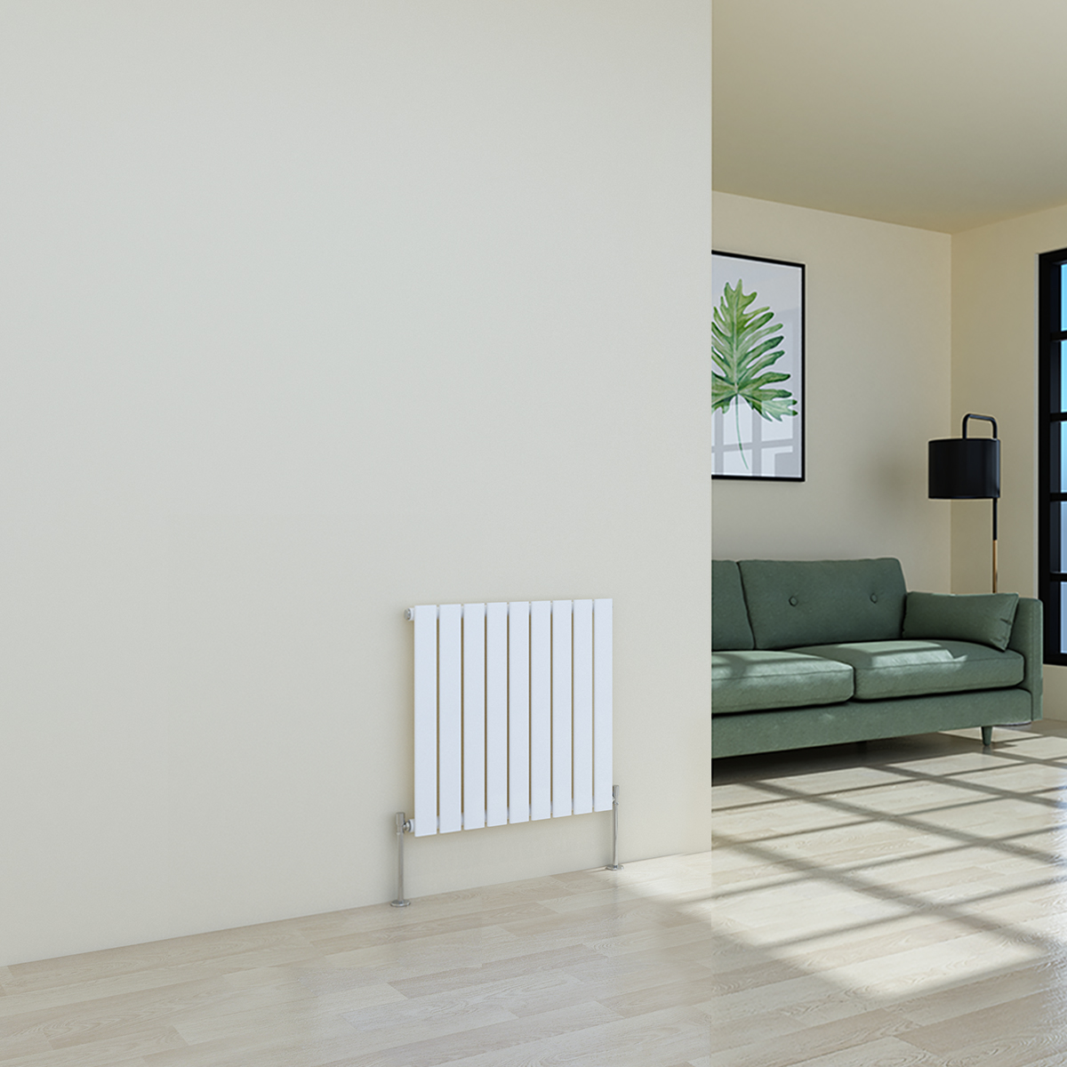 Radiators Vertical Horizontal Single Double Flat Panel Heating Grey White