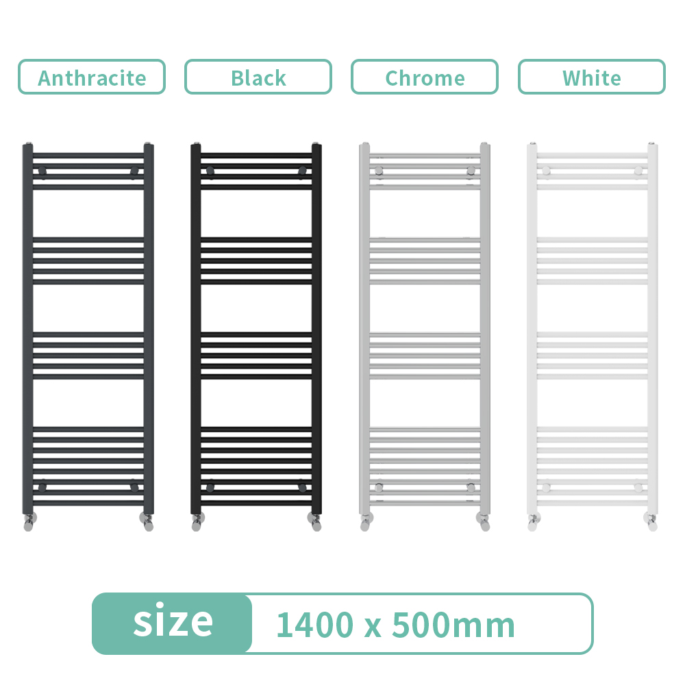 Straight Modern Heated Towel Rail Radiator Bathroom Ladder Warmer ALL Colour