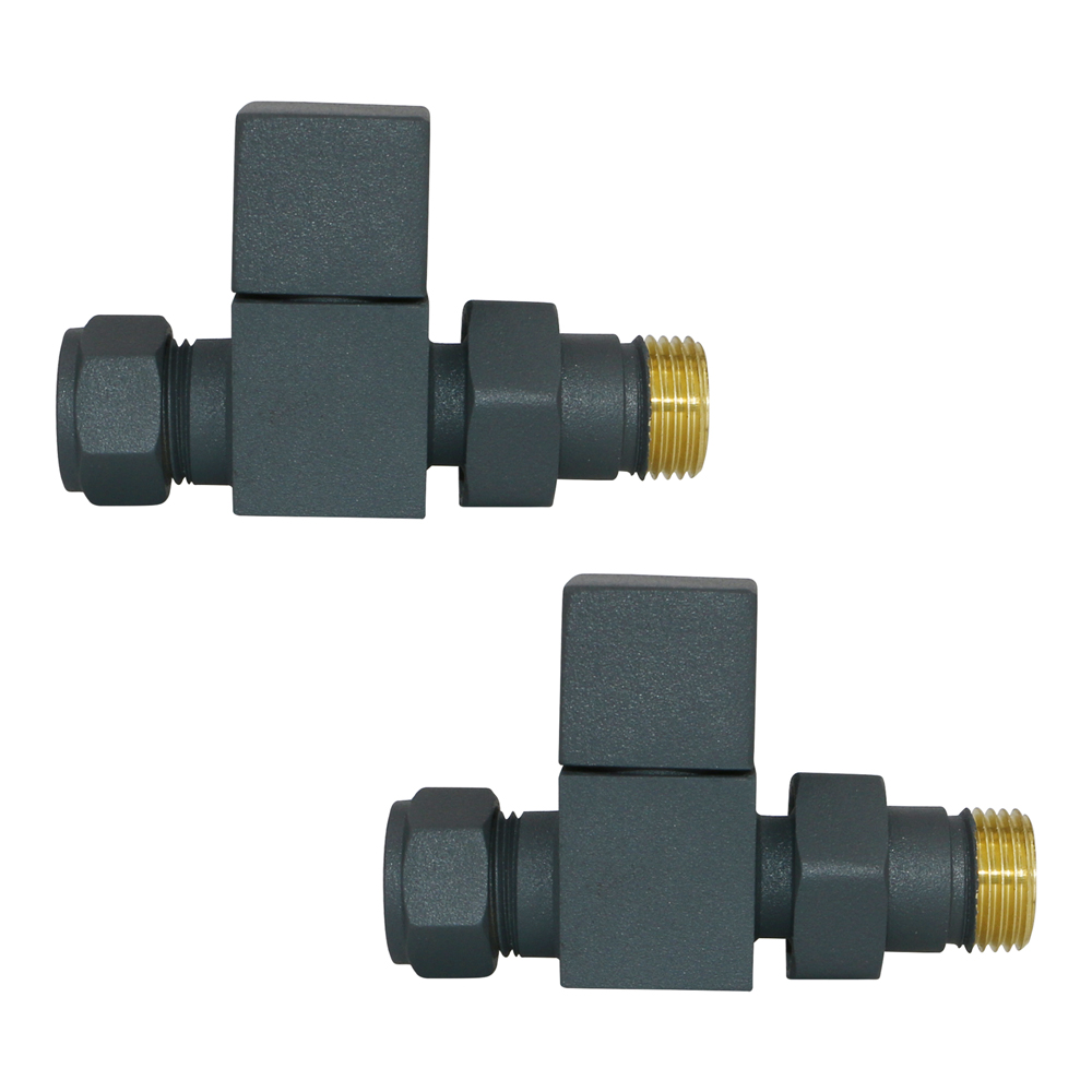 Pair Towel Rails & Radiators Thermostatic Manual Valves 15mm x 1/2 ...